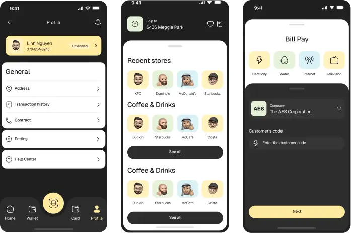 Fintech App Design by Glimix Studio