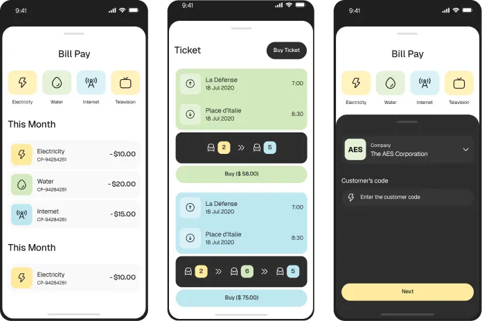 Fintech App Design by Glimix Studio