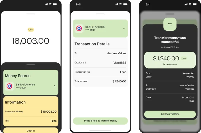 Fintech App Design by Glimix Studio