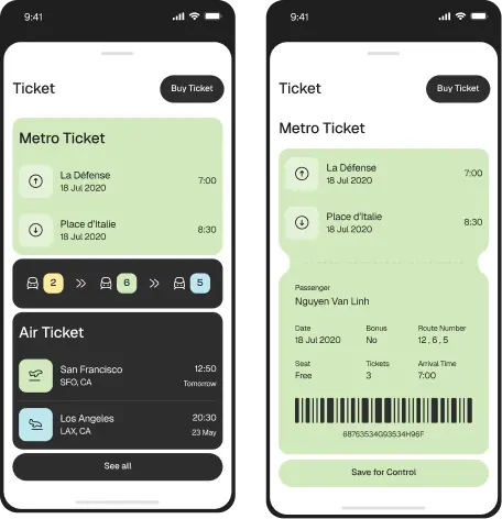 Fintech App Design Wireframe by Glimix Studio