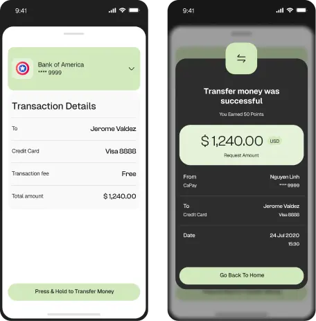 Fintech App Design Wireframe by Glimix Studio
