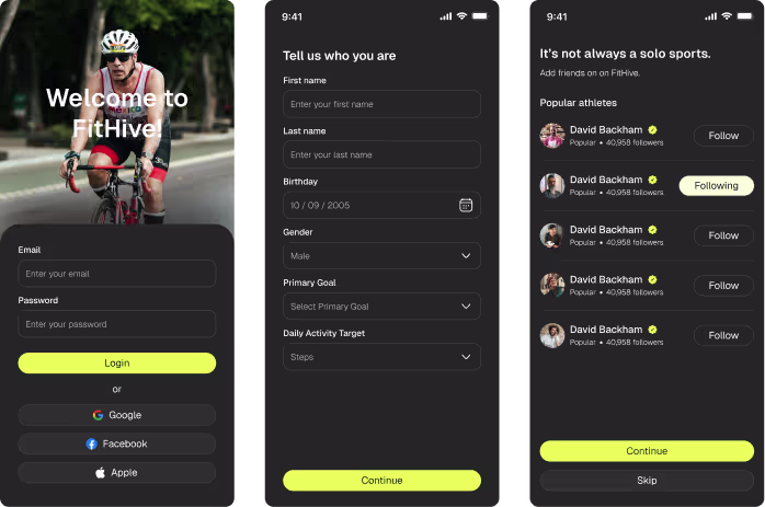 Fithive App by Glimix Studio