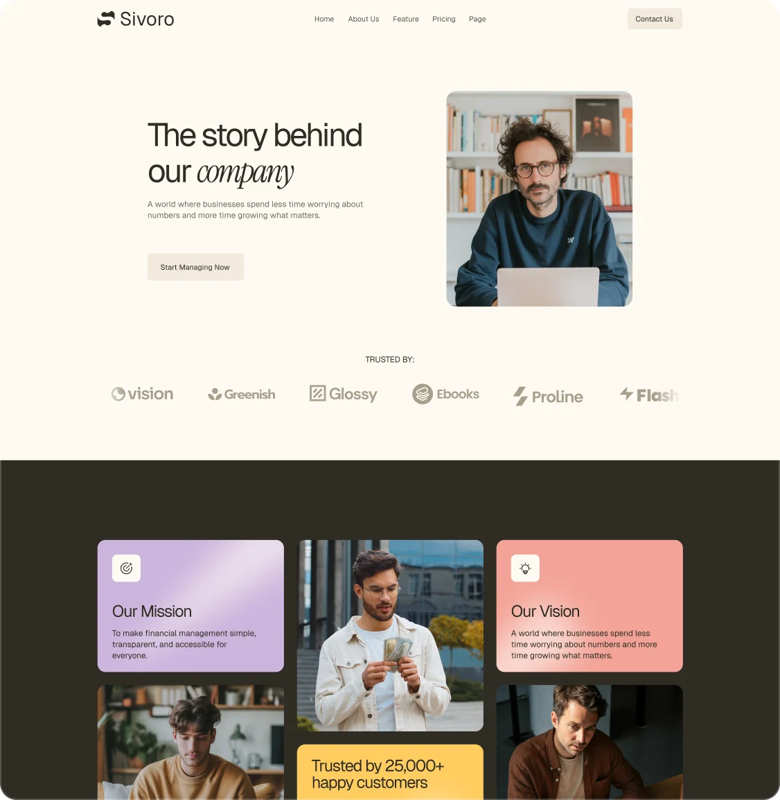 Sivoro Website Design by Glimix Studio
