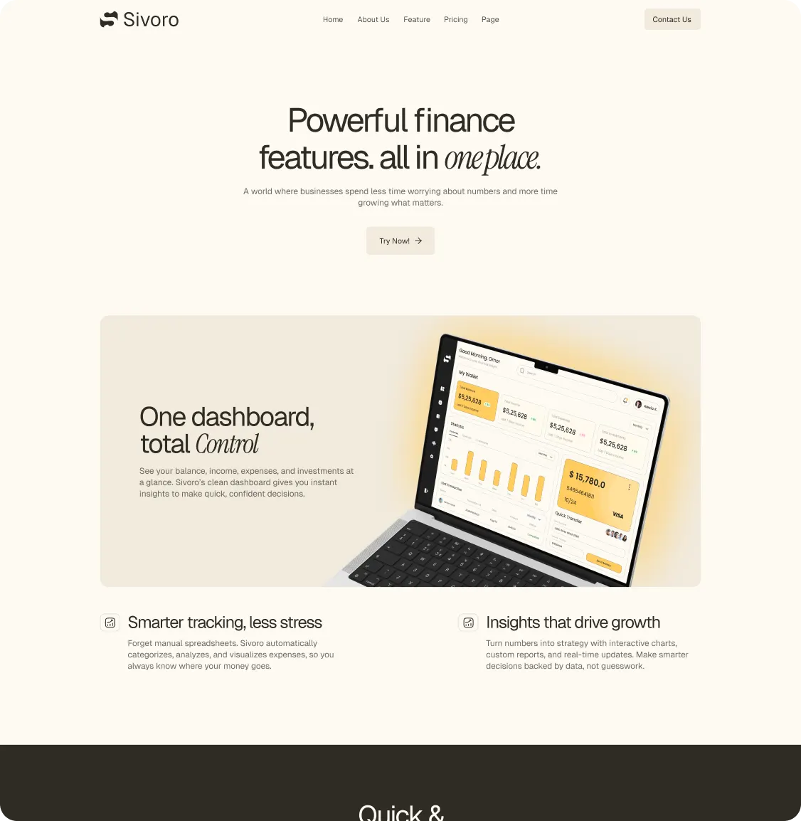 Sivoro Website Design by Glimix Studio