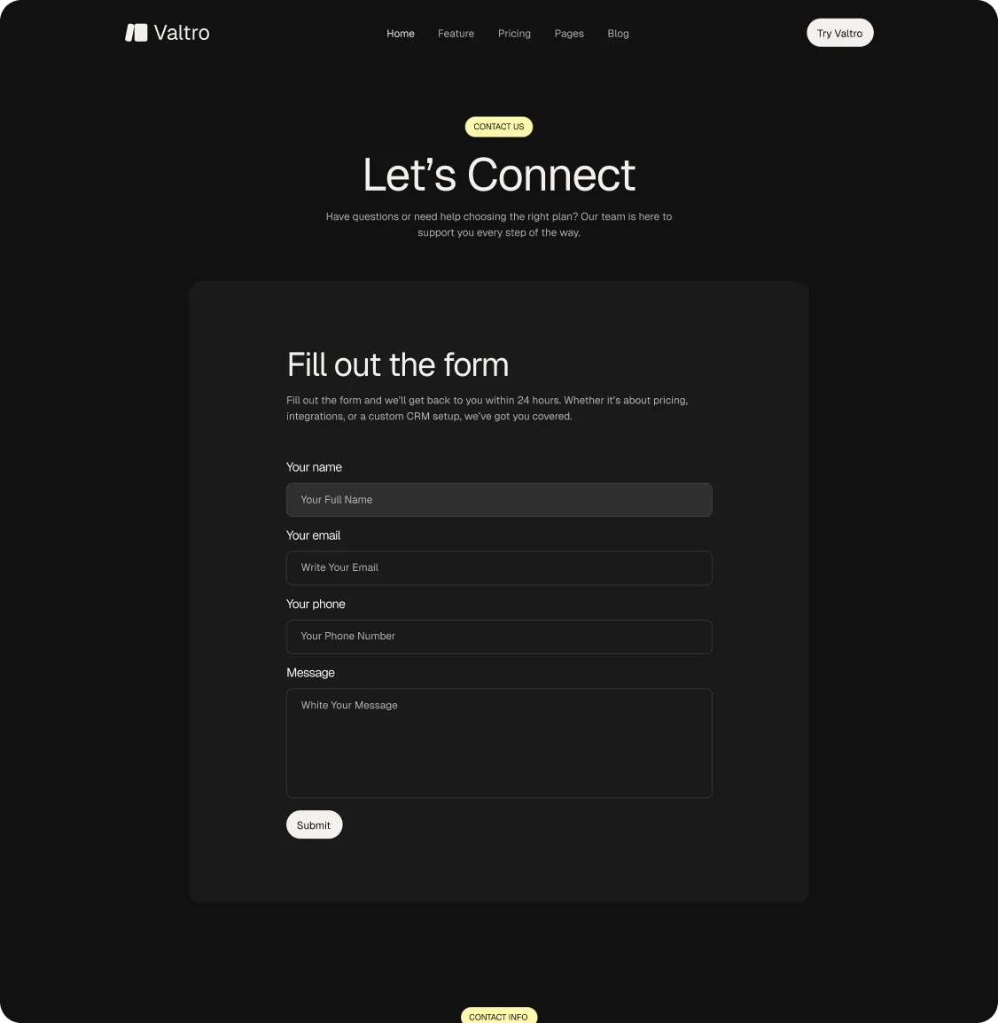 Valtro Website Design by Glimix Studio