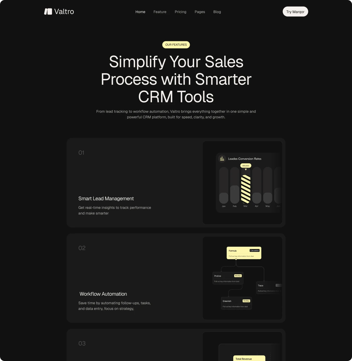 Valtro Website Design by Glimix Studio